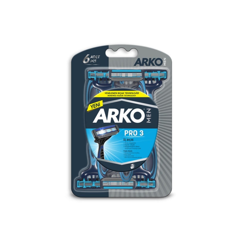 Arko Tıraş Bıçağı Pro3 Blıster 6 Adet