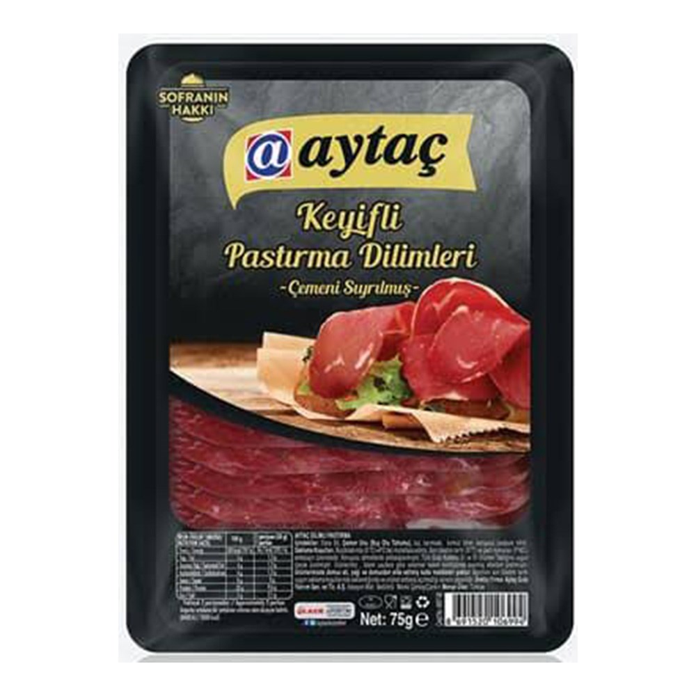 Aytaç Pastırma 75 Gr Dilimli