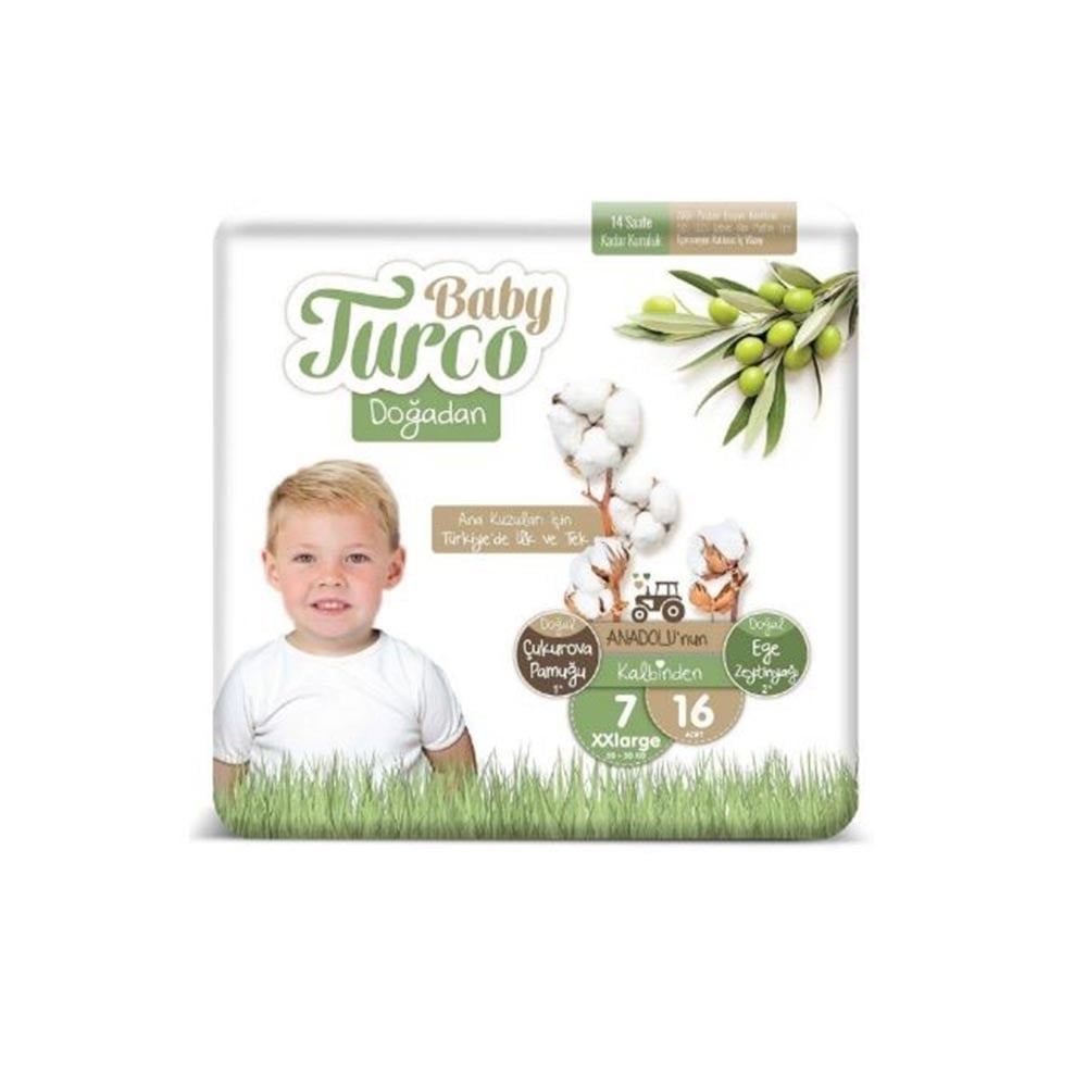 Baby Turco Doğadan 7 Xxlarge (20-30 Kg) 16 Adet