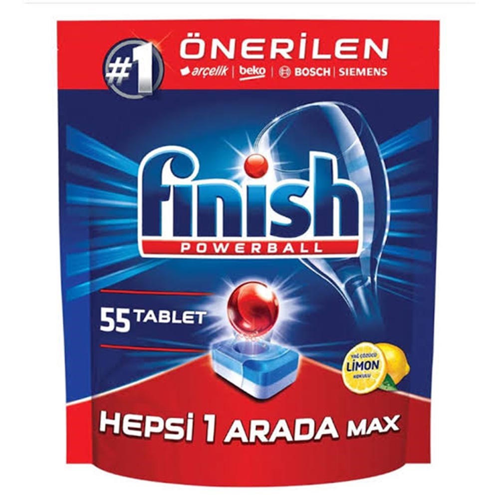 Calgonit Finish Hepsi Bir Arada Tablet 55'li Limon