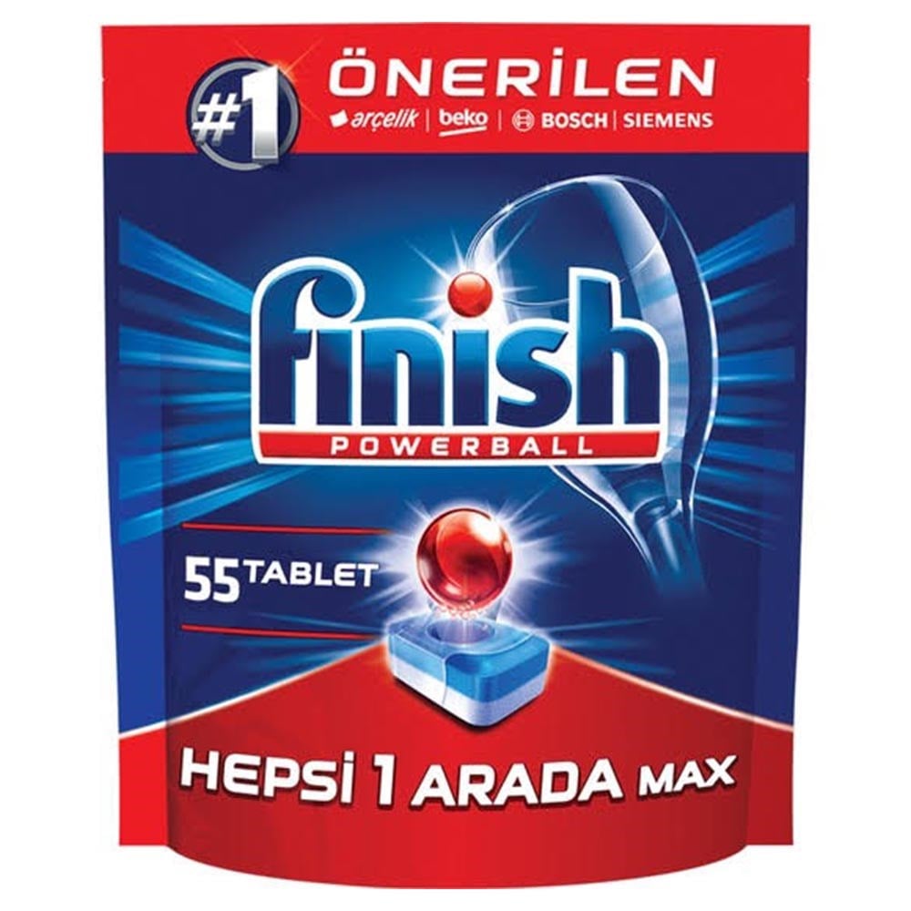 Calgonit Finish Hepsi Bir Arada Tablet 55'li Sade