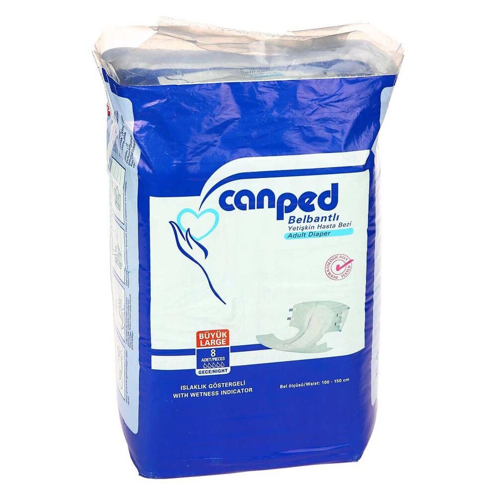 Canped Belbantlı Has.bezi Large Gece 7 Adet