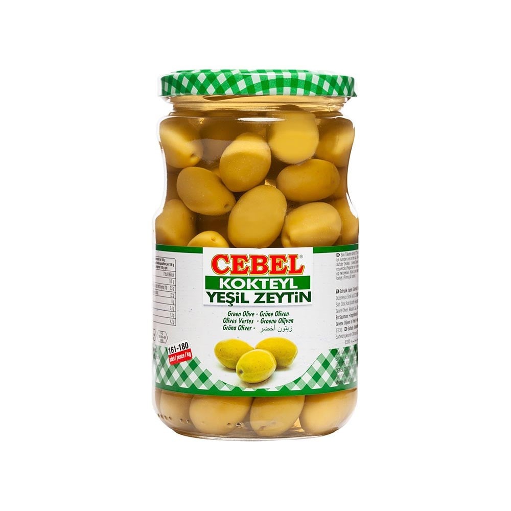 Cebel Yeşil Zeytin Kokteyl 400 Gr Cam