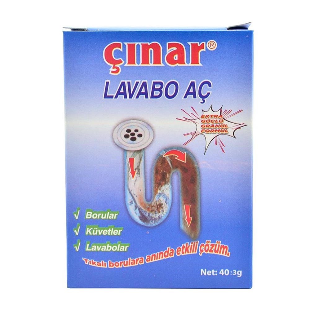 Çınar Lavabo Açıcı 40 Gr Bg