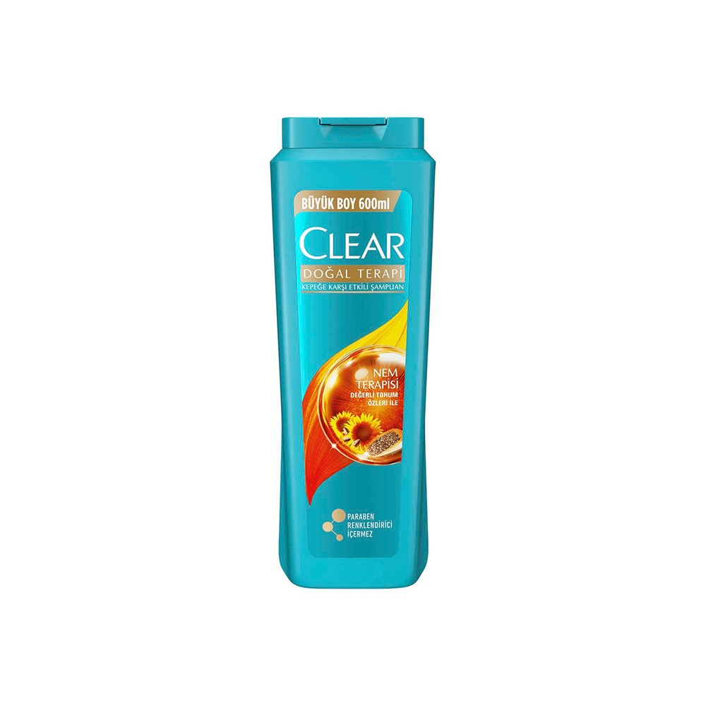 Clear Şampuan 600 Ml Doğal T.nem Terapisi