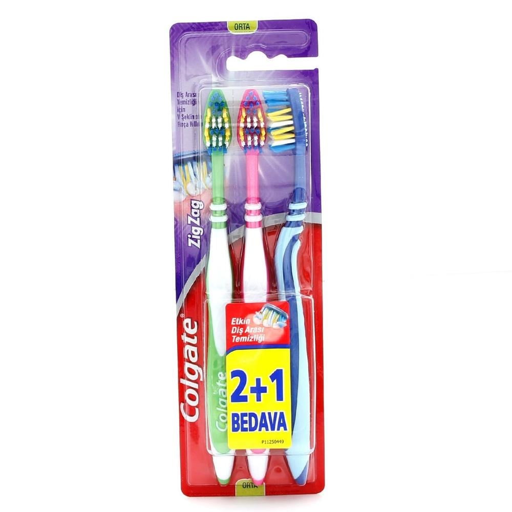 Colgate Diş Fırçası 2+1 Zigzag Orta