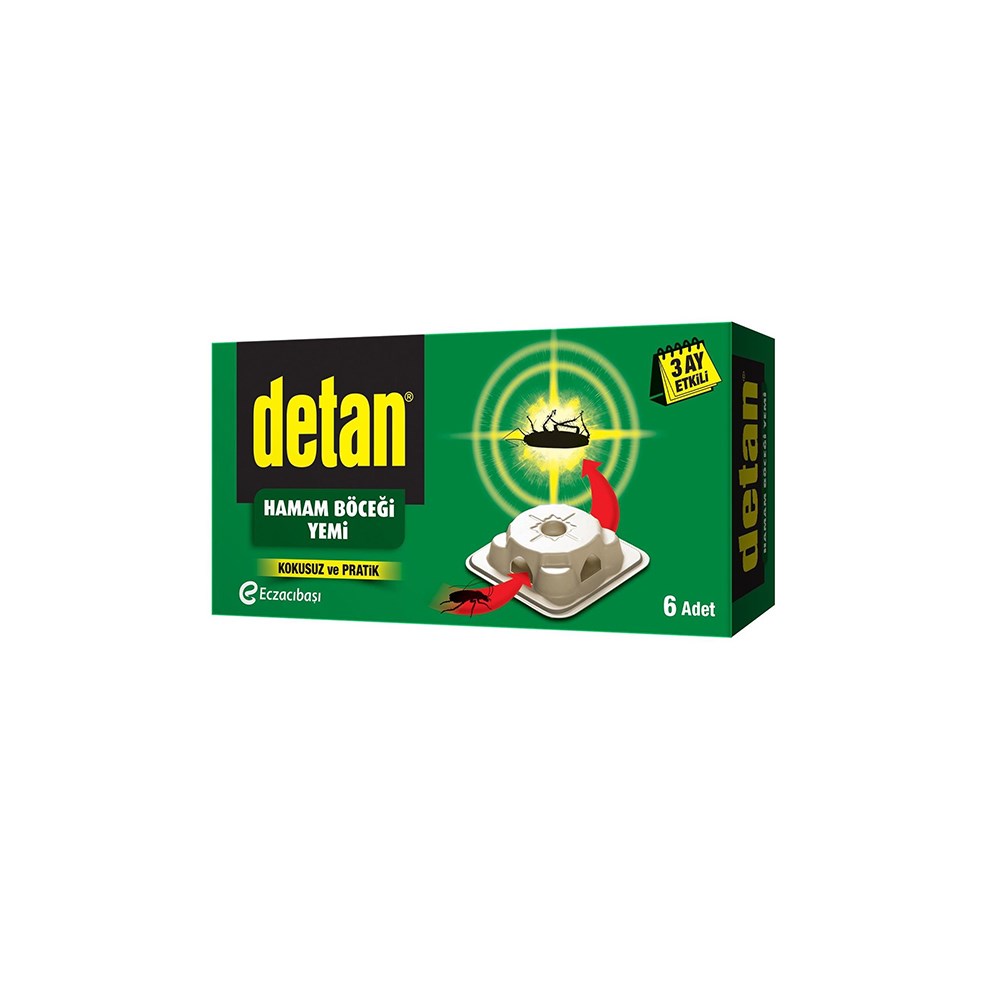 Detan Hamam Böceği Yemi 6'lı Ekstra