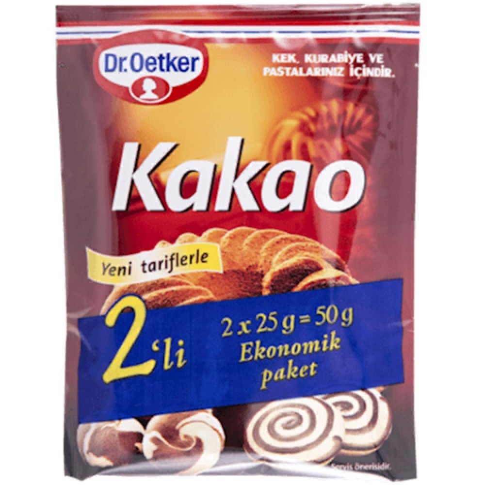 Dr.oetker Kakao 50 Gr 2'li Paket