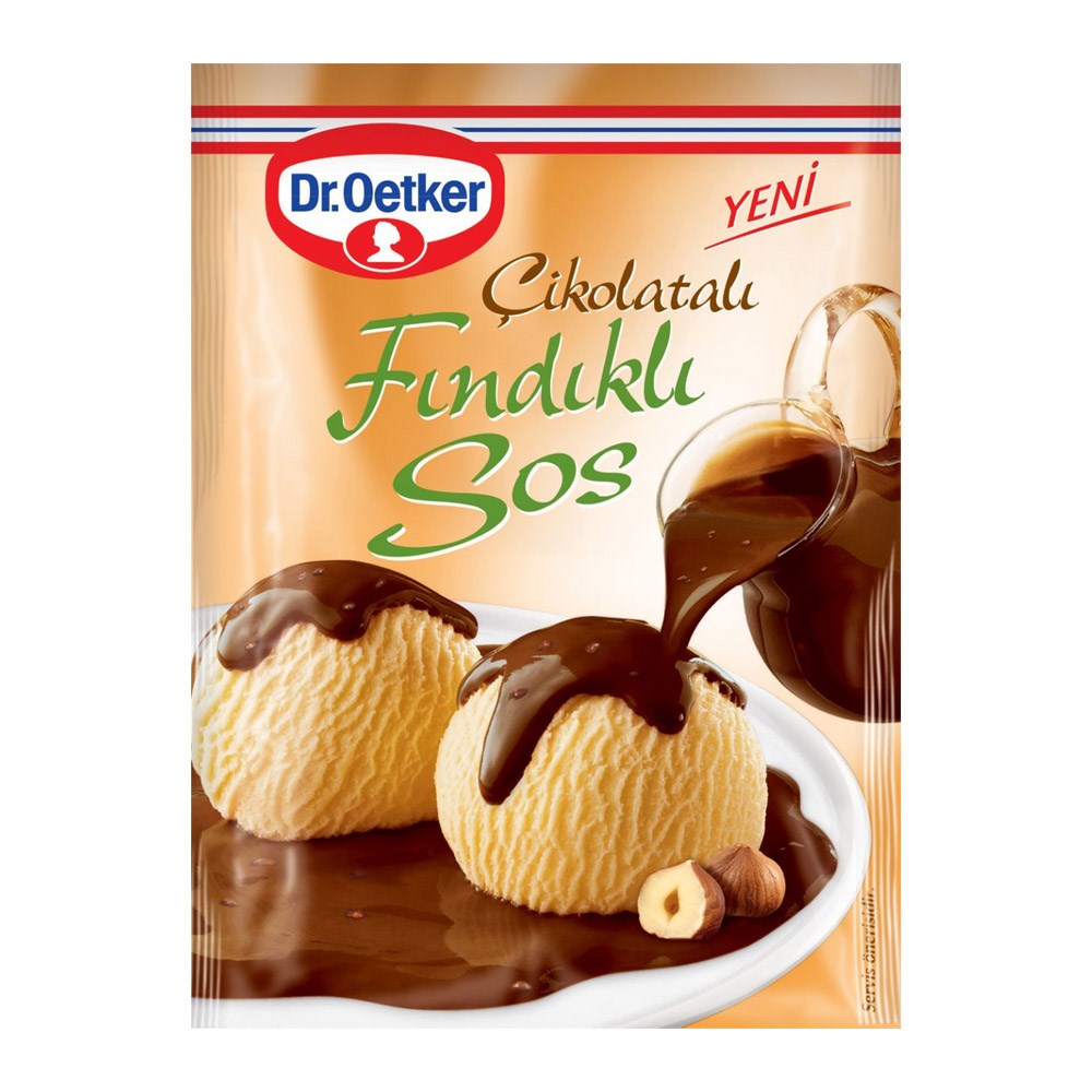 Dr.oetker Sos 130 Gr Fındıklı Çikolatalı Sos