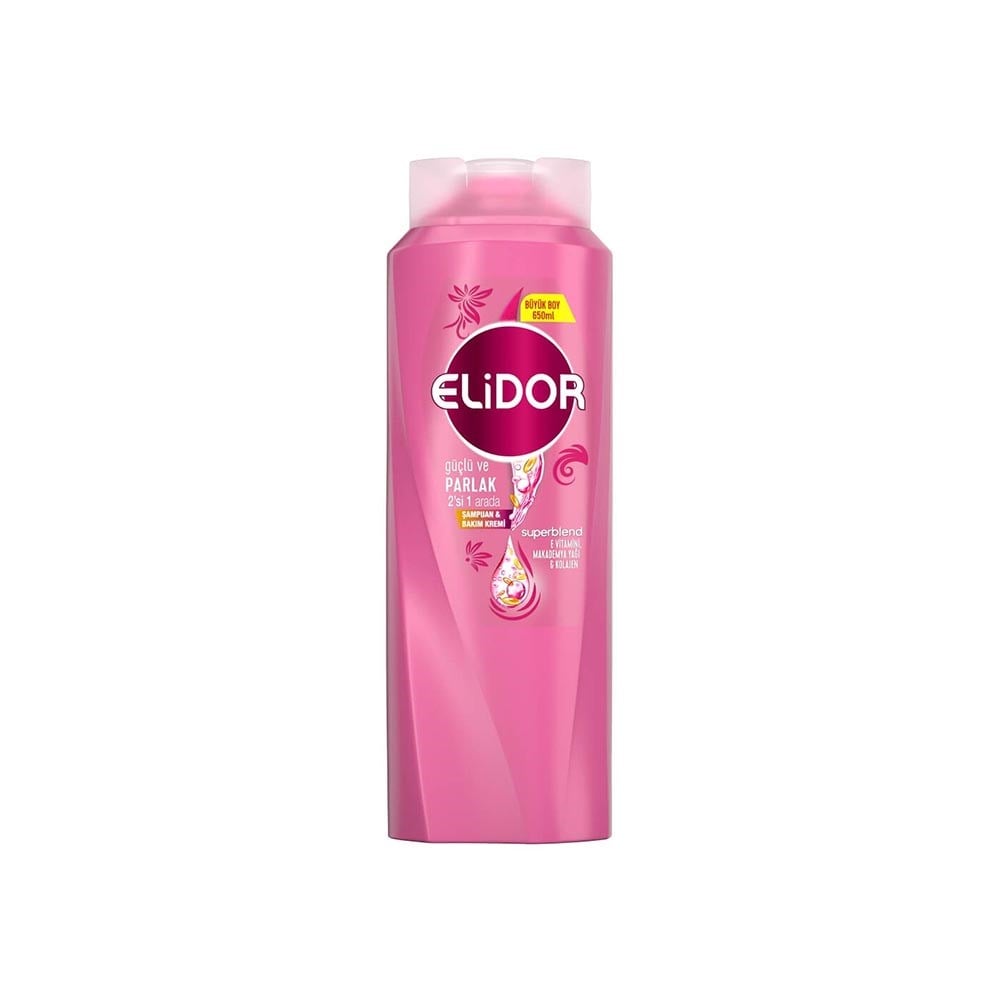 Elidor Şampuan 650 Ml 2si1 Arada Güçlü Ve Parlak