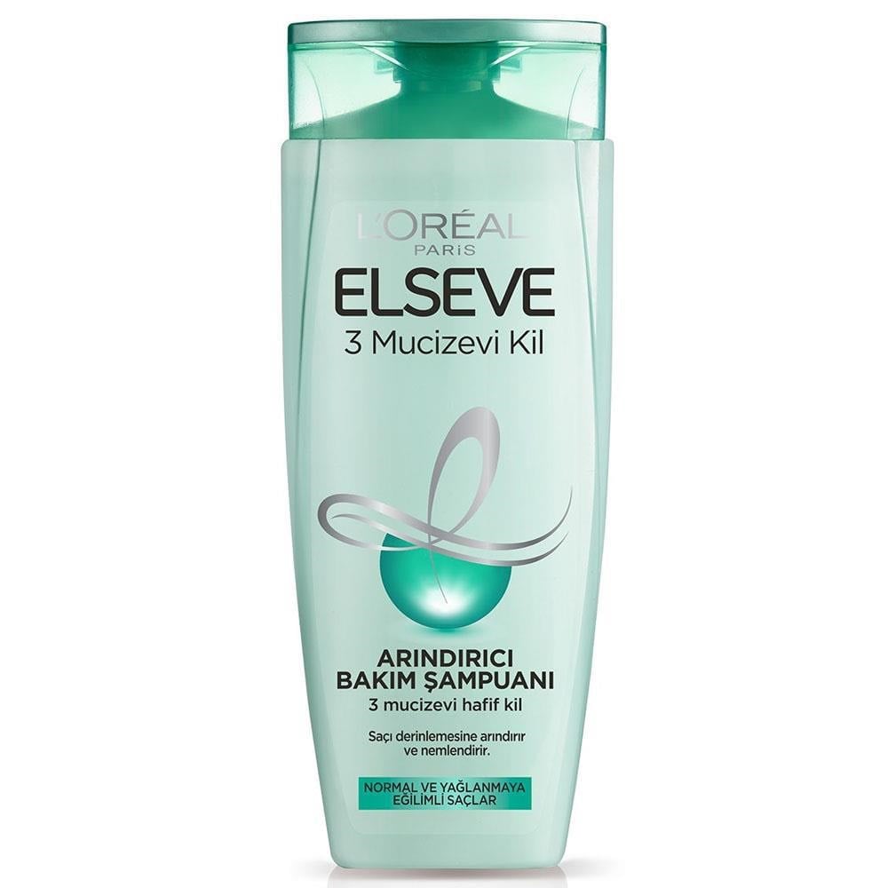 Elseve Şampuan 450 Ml 3 Mucizevi Kil
