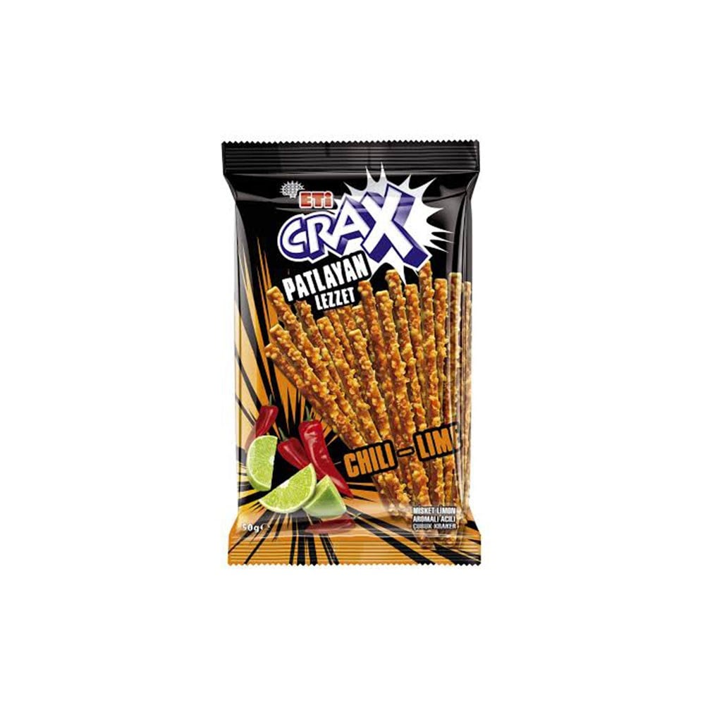Eti Crax 50 Gr Chılı-lıme Misket Limon Aromalı Acılı