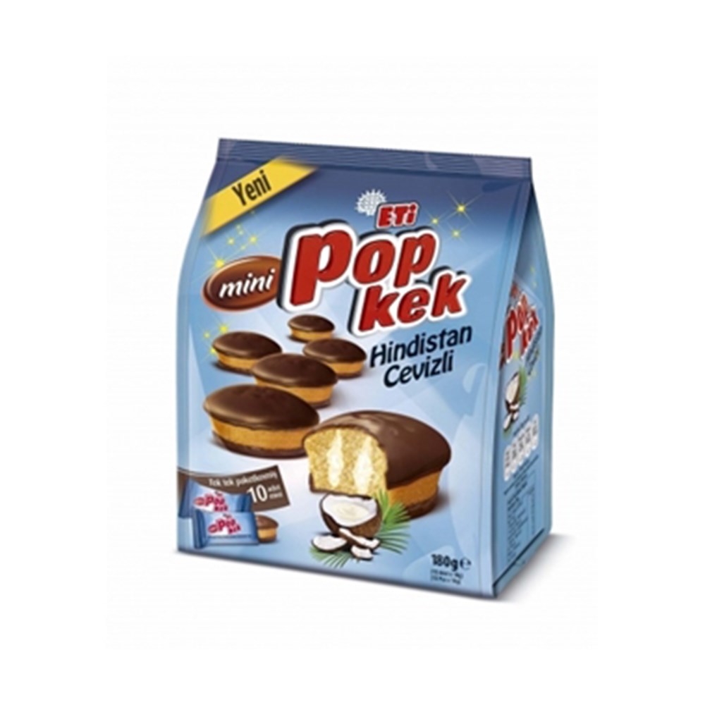 Eti Pop Kek 180 Gr 10'lu Mini Poşet H.cevizli