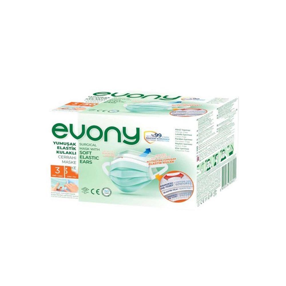 Evony Maske 3 Katlı Cerrahi 40'lı
