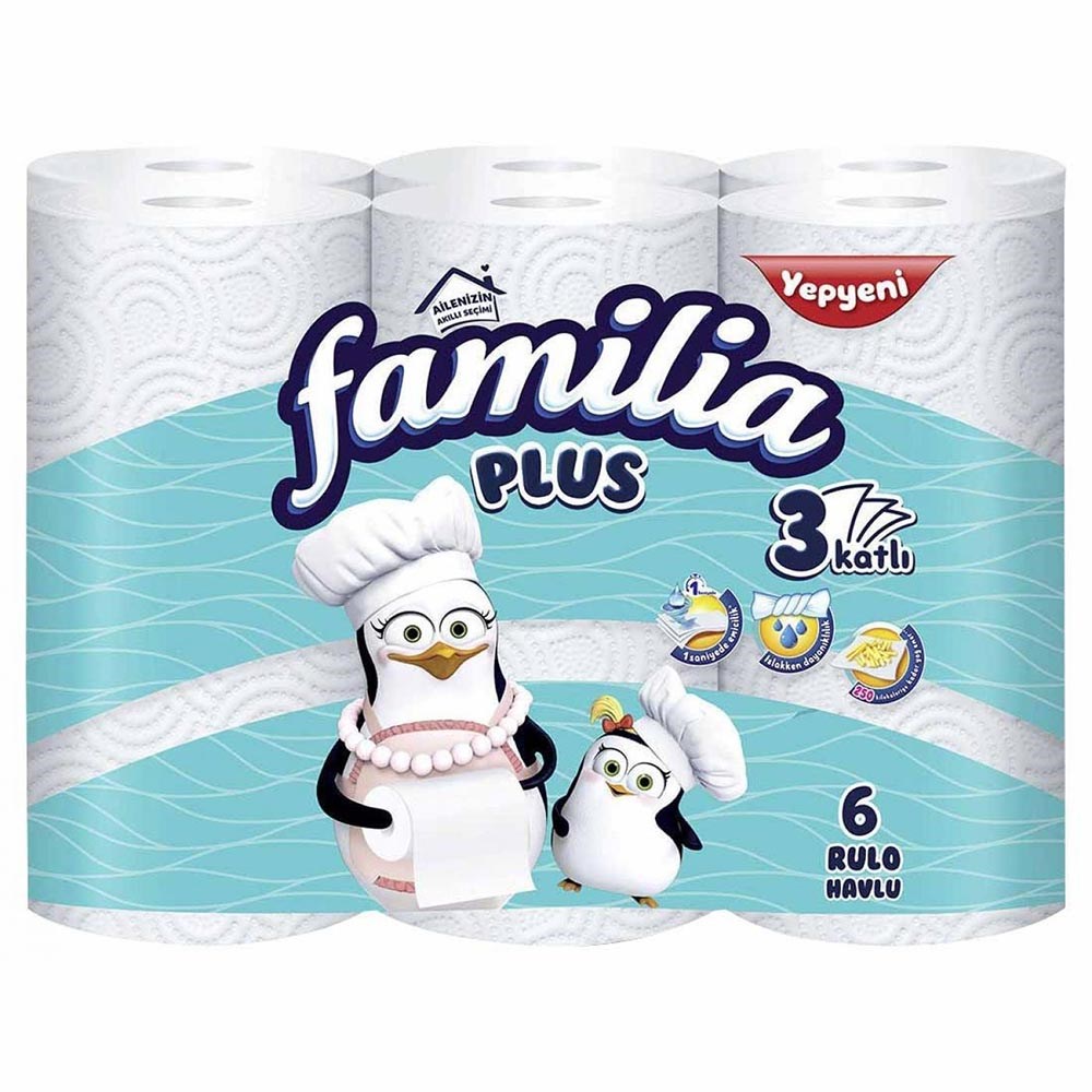 Familia Havlu 6'lı Plus 3 Katlı