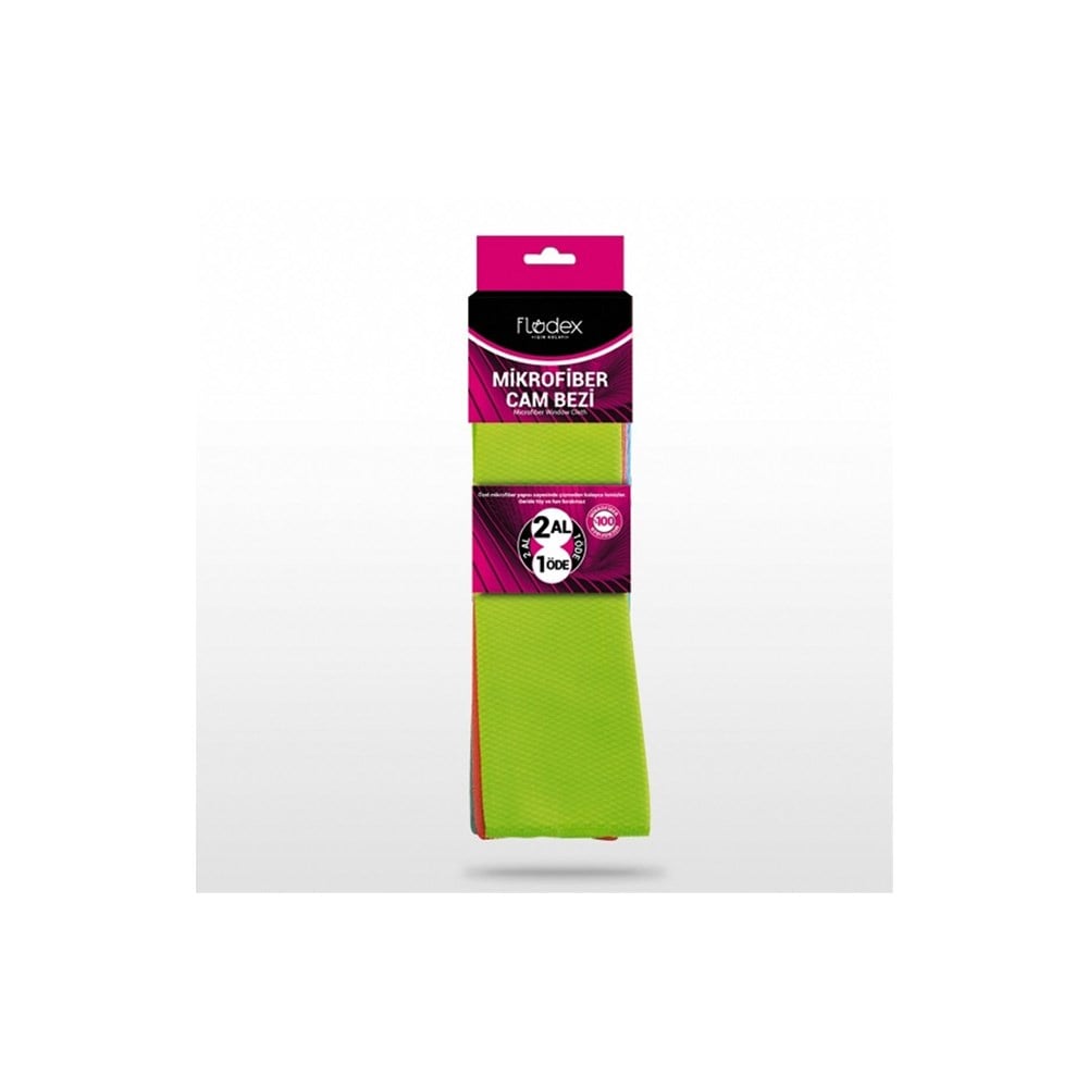 Flodex Cam Bezi Mikrofiber 2'li