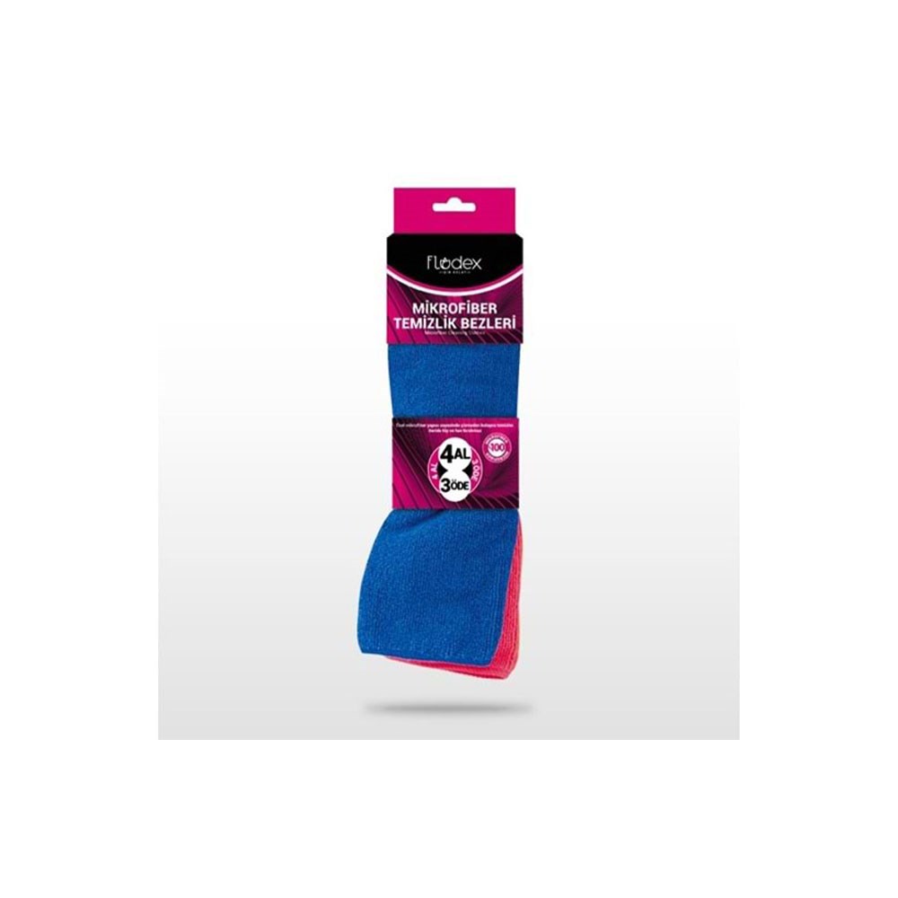 Flodex Temizlik Bezi Mikrofiber 4'lü