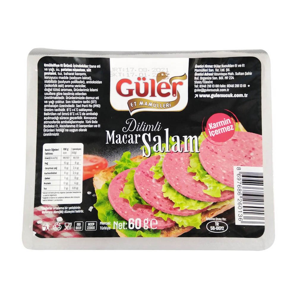 Güler Dilimli Salam 60 Gr