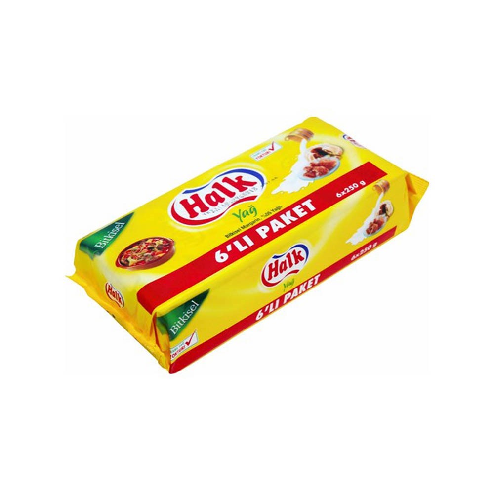 Halk Margarin 250 Gr 6'lı Paket