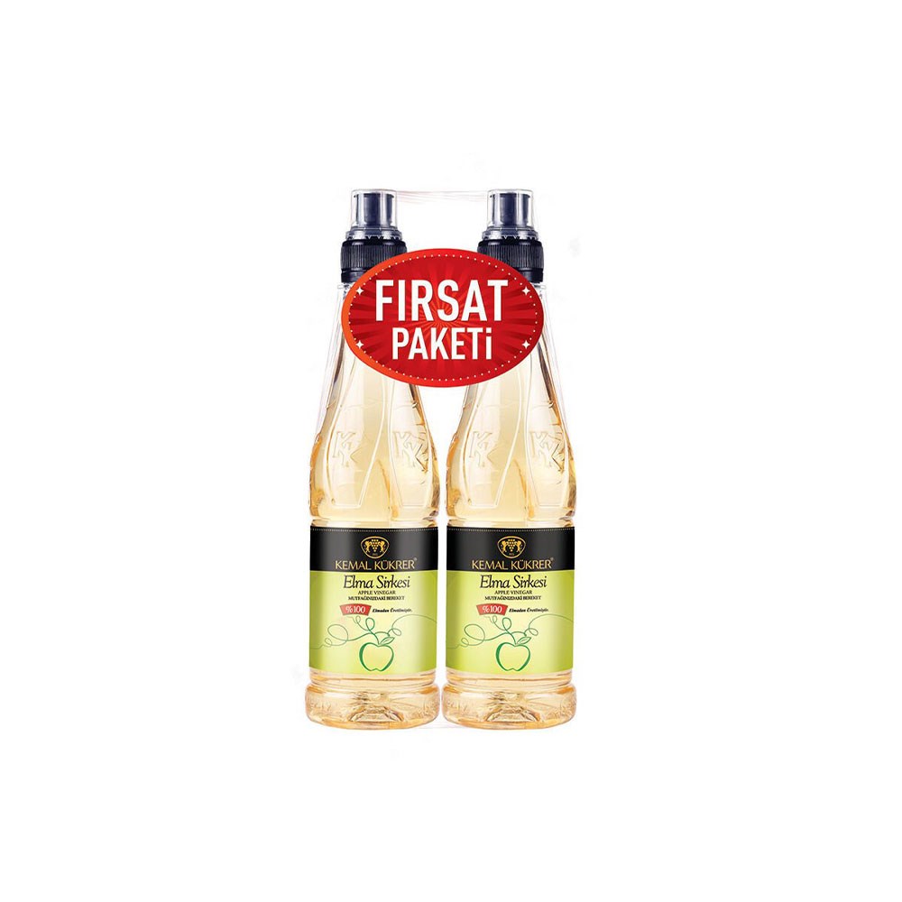 Kemal Kükrer Elma Sirkesi Pet 500 Ml+500 Ml 2'li Paket