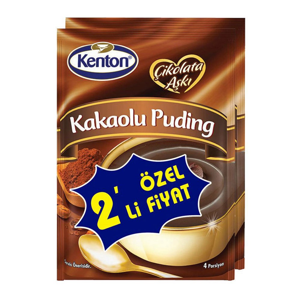 Kenton Puding Toz 2'li Kakaolu