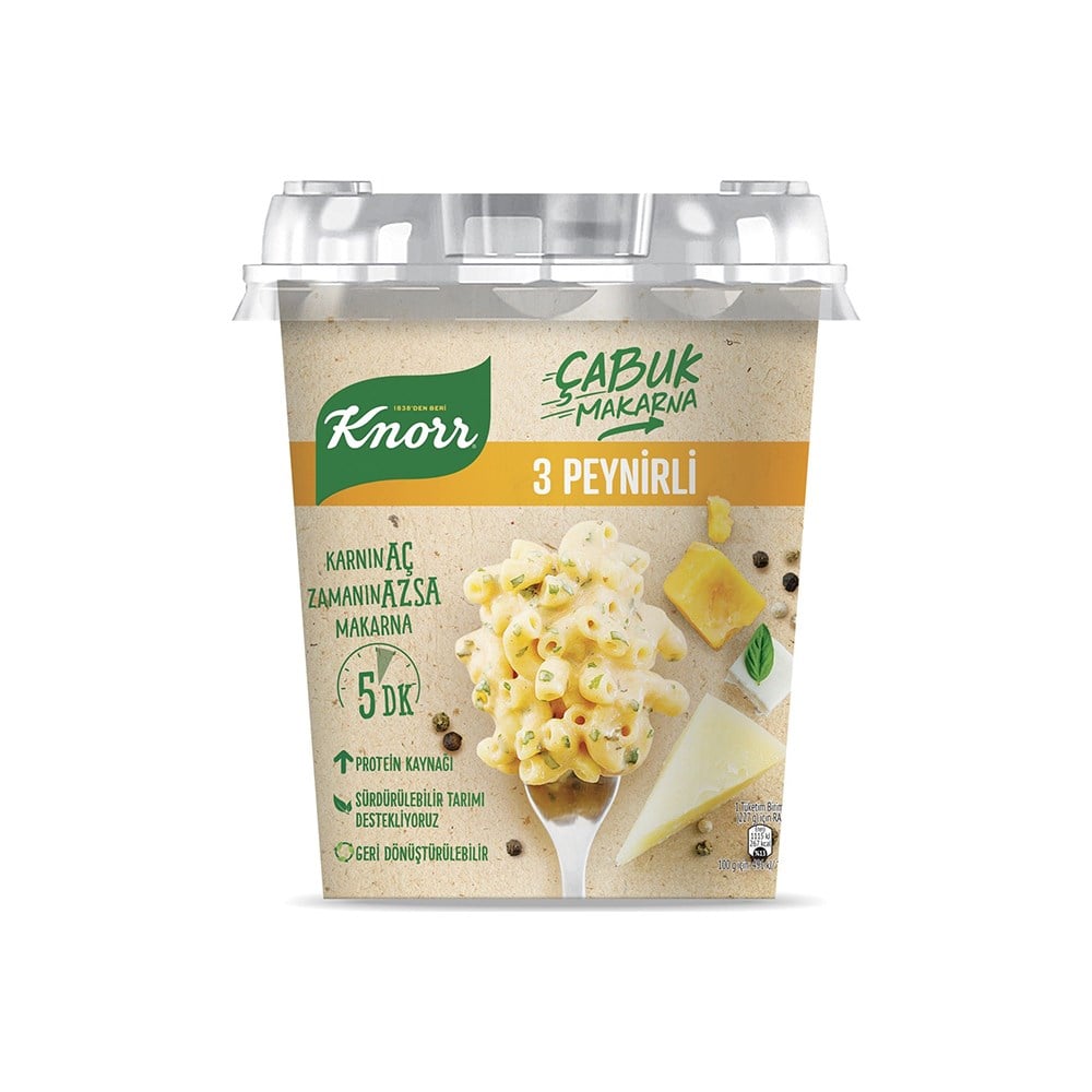 Knor Çabuk Makarna 67 Gr Üç Peynirli