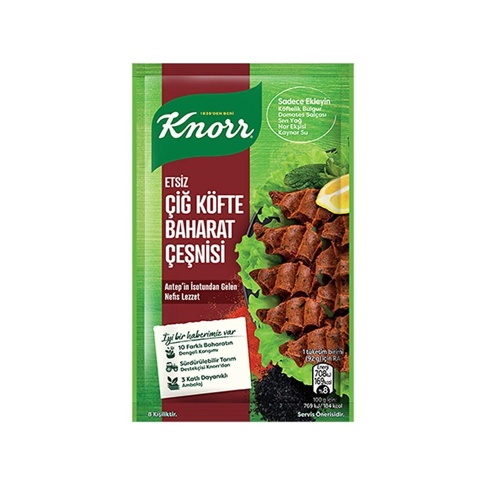 Knor Çiğ Köfte Baharat Çeşnisi Etsiz 40 Gr
