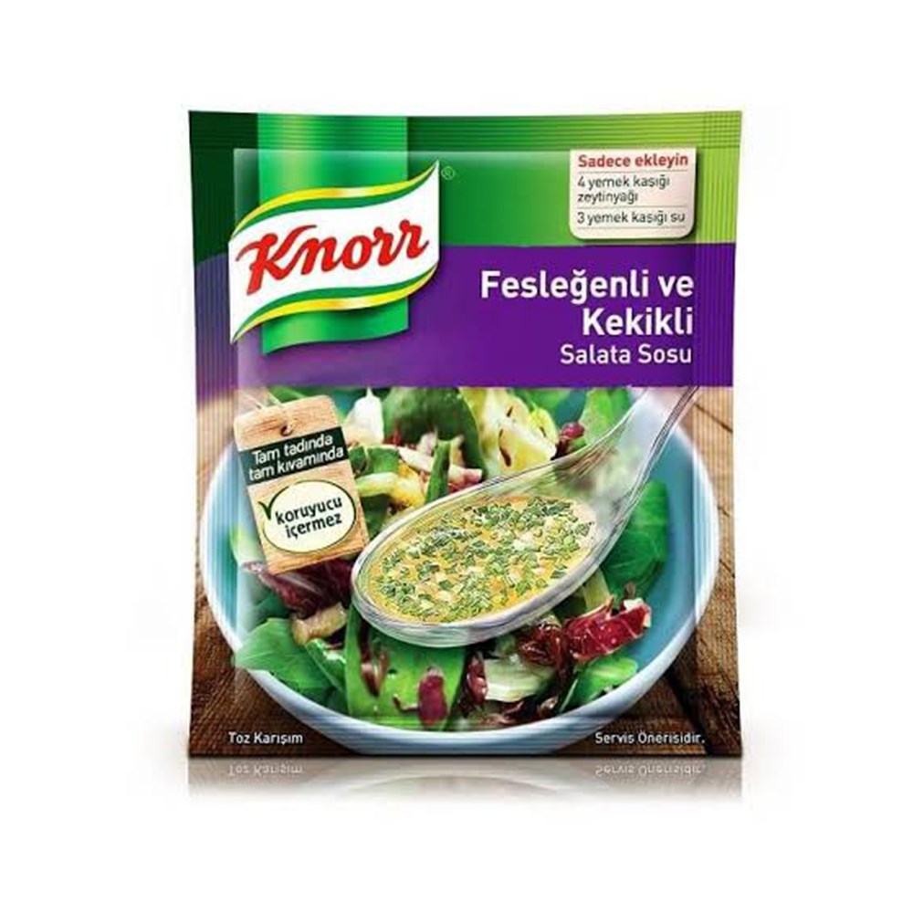 Knor Salata Sosu 5'li Paket Fesleğenli Ve Kekikli