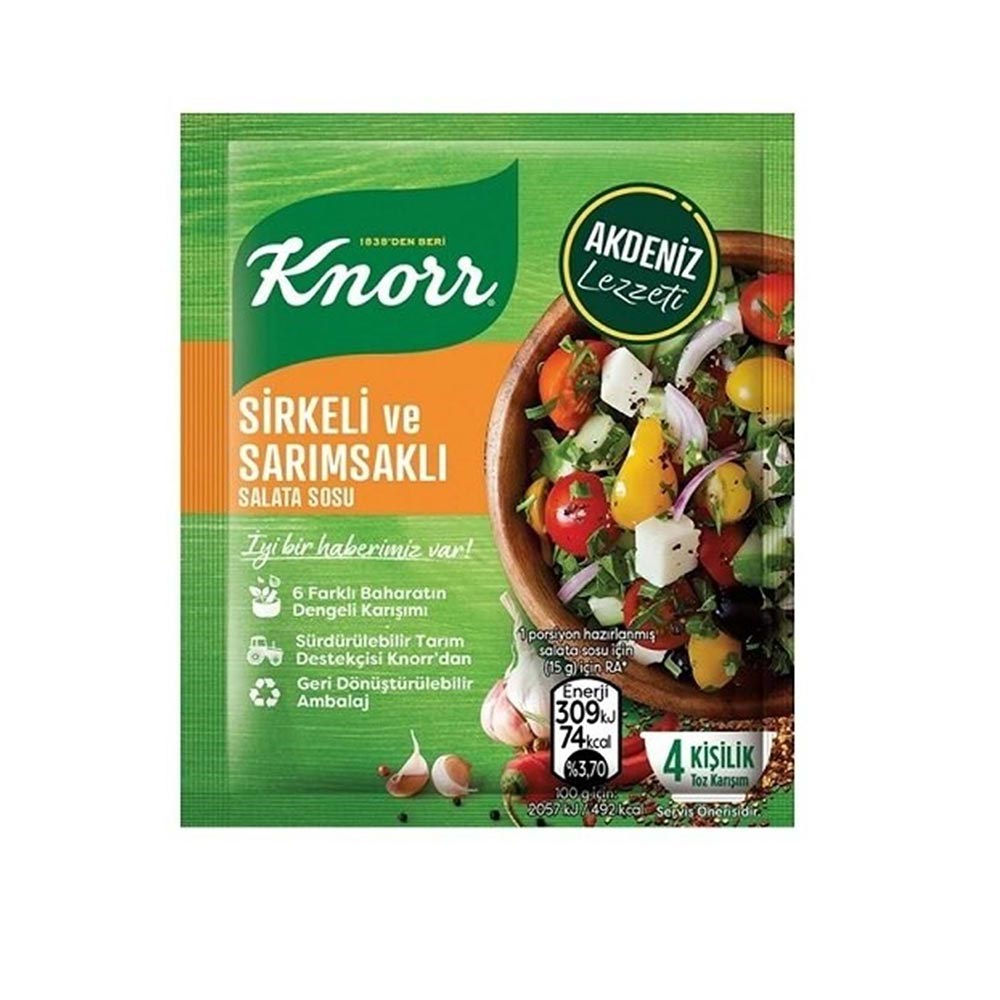 Knor Salata Sosu 5'li Sirkeli Ve Sarımsaklı