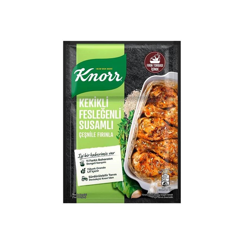 Knor Tavuk Çeşni Fırında 29 Gr Kekikli Fes.susamlı