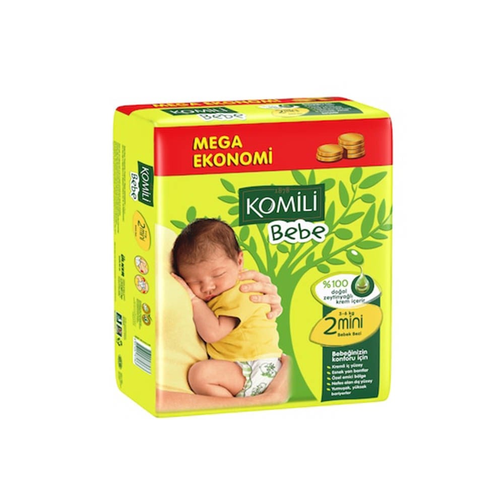 Komili Çocuk Bezi Mega 2 Mini 3-6 Kg 78'li Stoklarla Sınırlı Özel Fiyat
