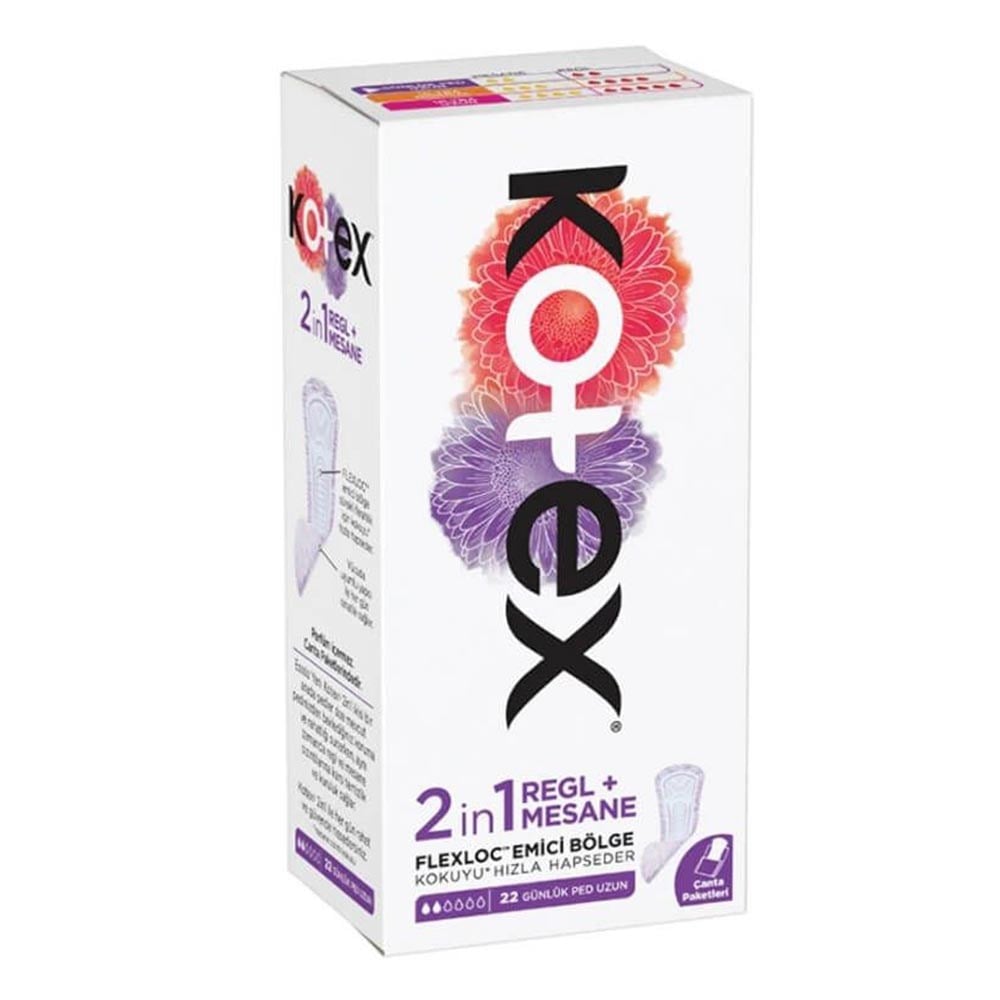 Kotex Günlük Ped 2in1 Regl+mesane 22'li Uzun