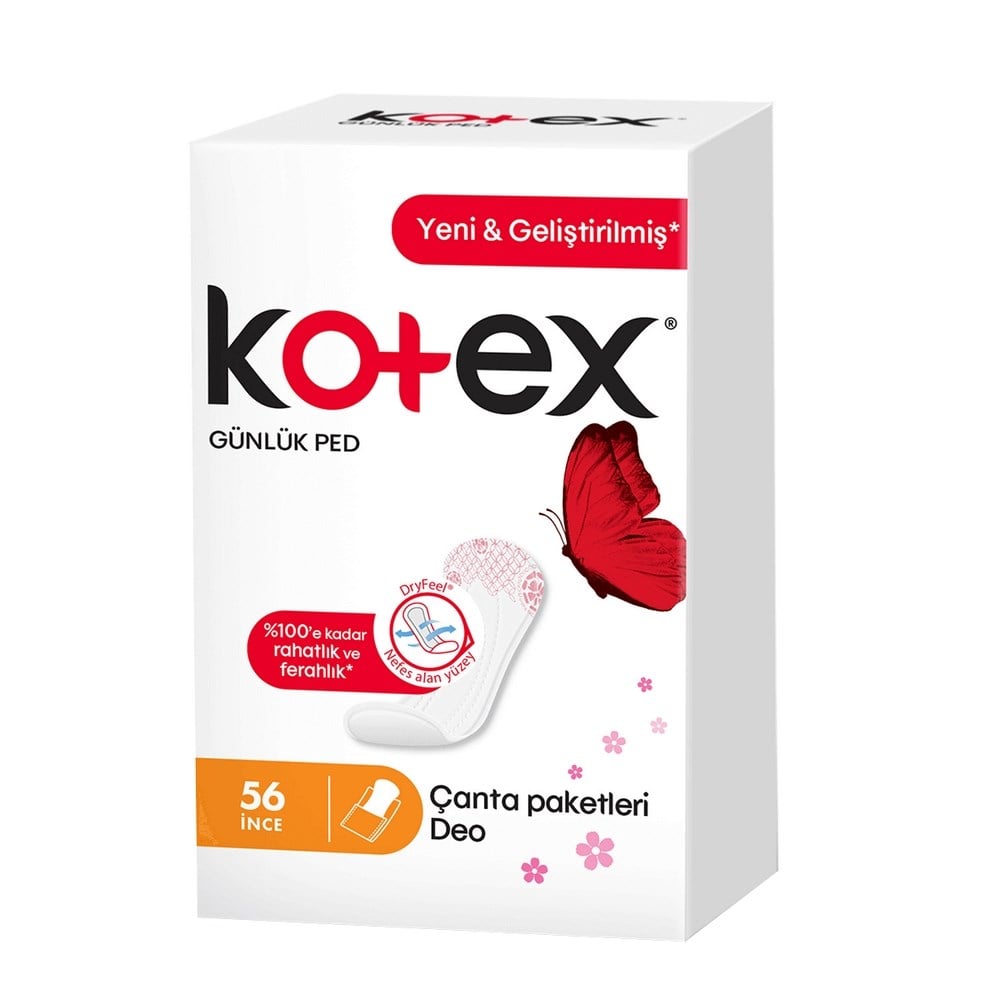 Kotex Günlük Ped Deo 56'lı İnce