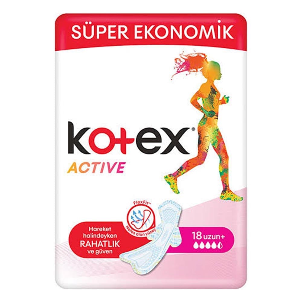 Kotex Ultra Active Quadro 18'li Uzun