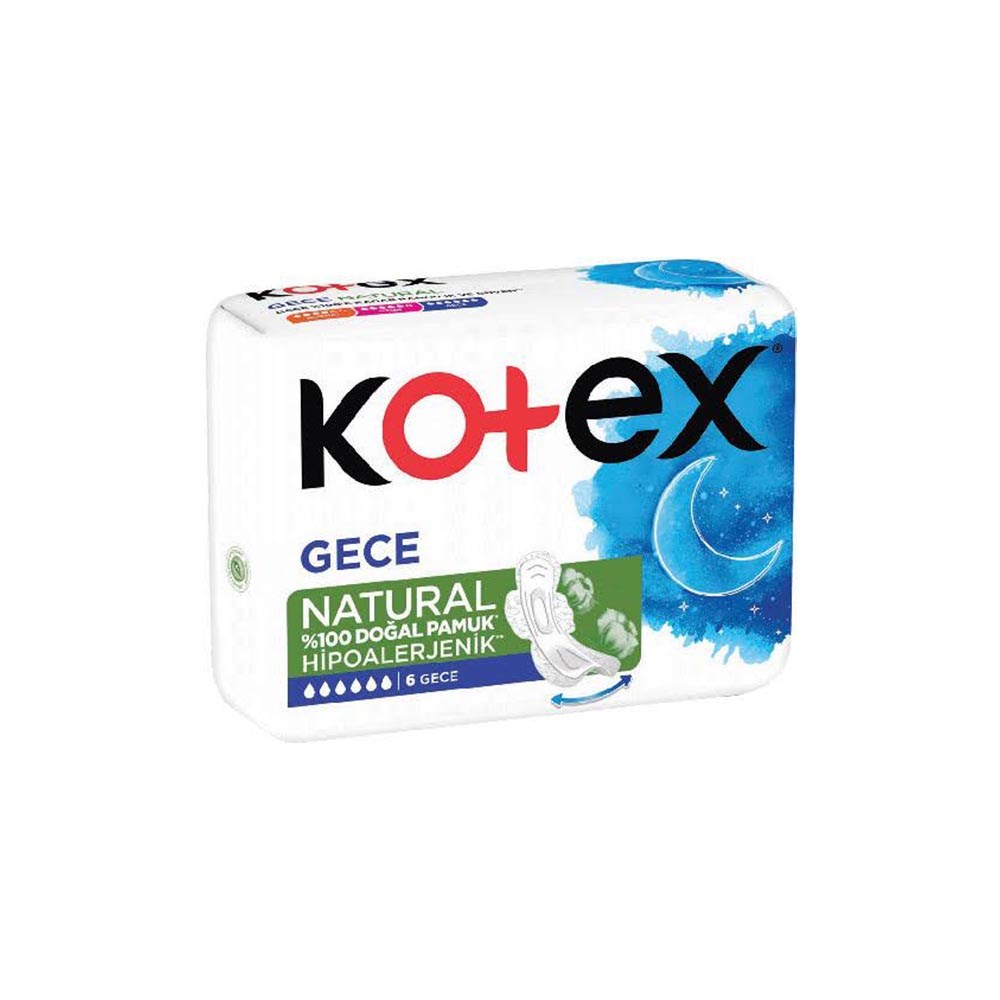Kotex Ultra Natural Single 6'lı Gece