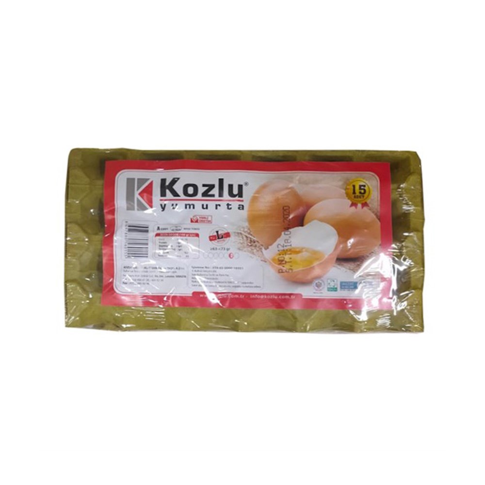 Kozlu Yumurta 15'li Paket Sarı M(y.a)