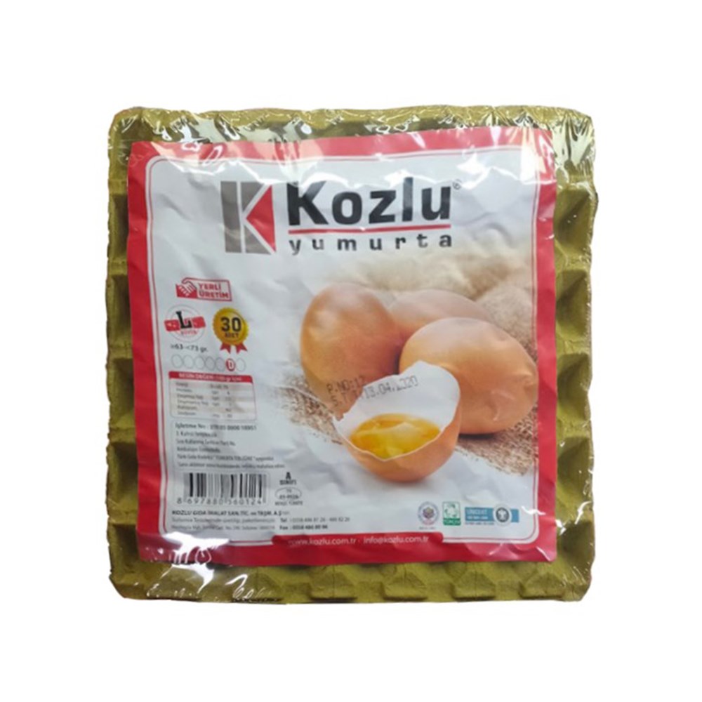 Kozlu Yumurta 30'lu Paket Sarı L (d)