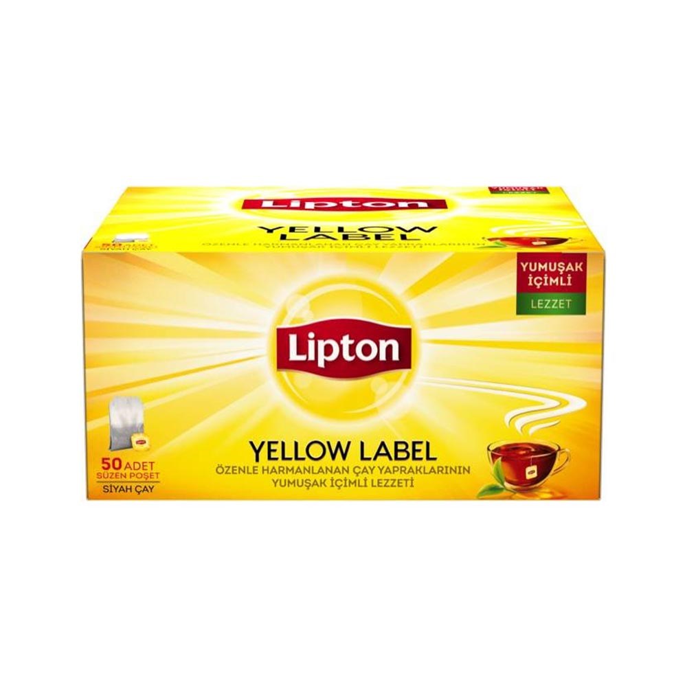 Lipton Çay Bardak 50'li Yellow Label