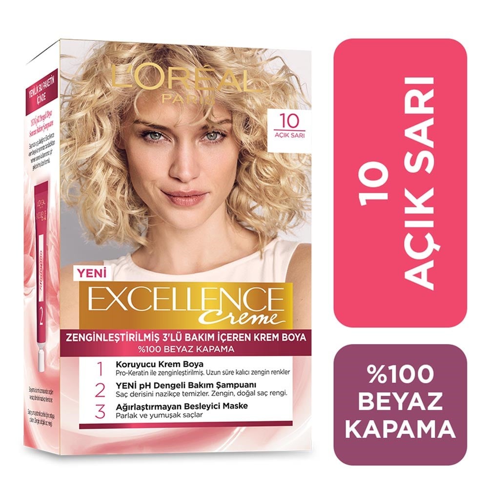 Loreal Excellence 10 Açık Sarı