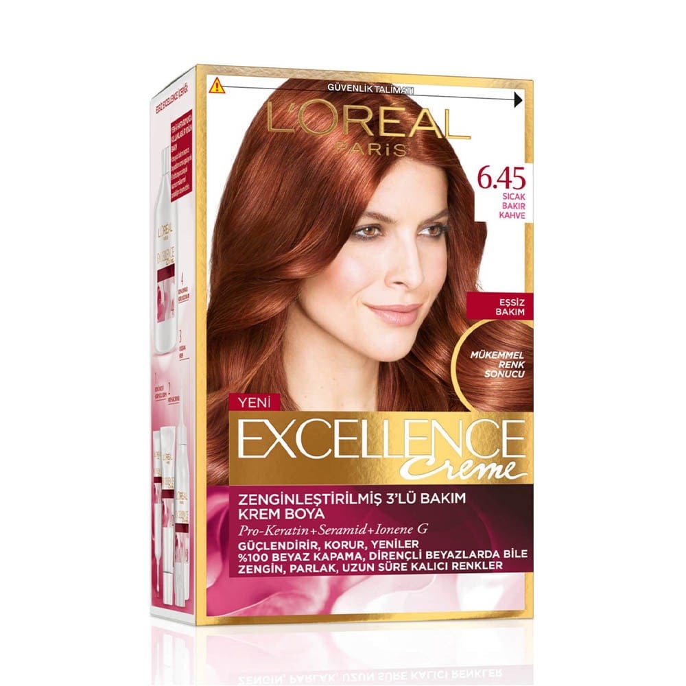 Loreal Excellence 6.45 Sıcak Bakır Kahve