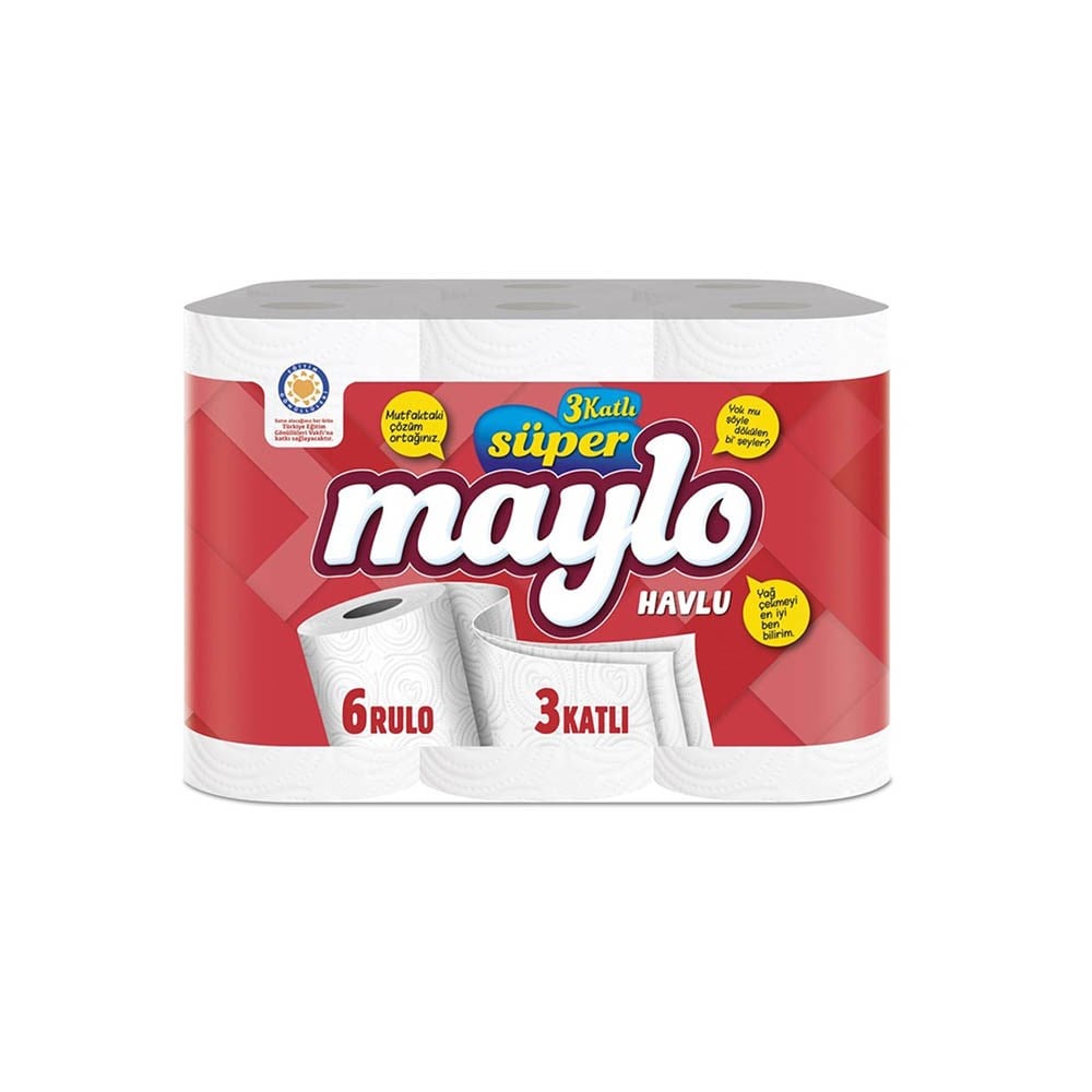 Maylo Havlu 6'lı 3 Katlı