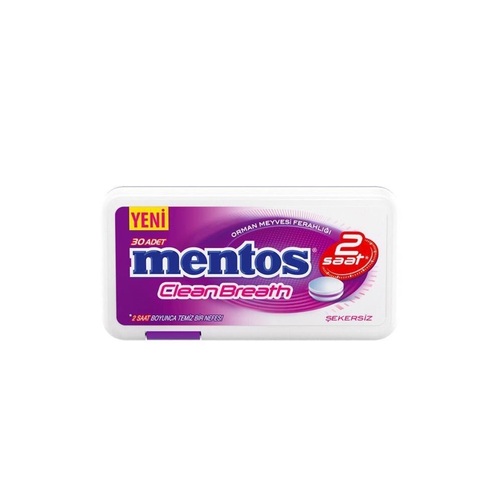 Mentos Şeker 21 Gr Clean Orman Mey.