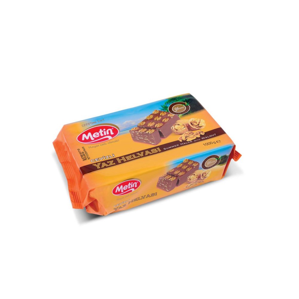 Metin Yaz Helvası 1 Kg Cevizli