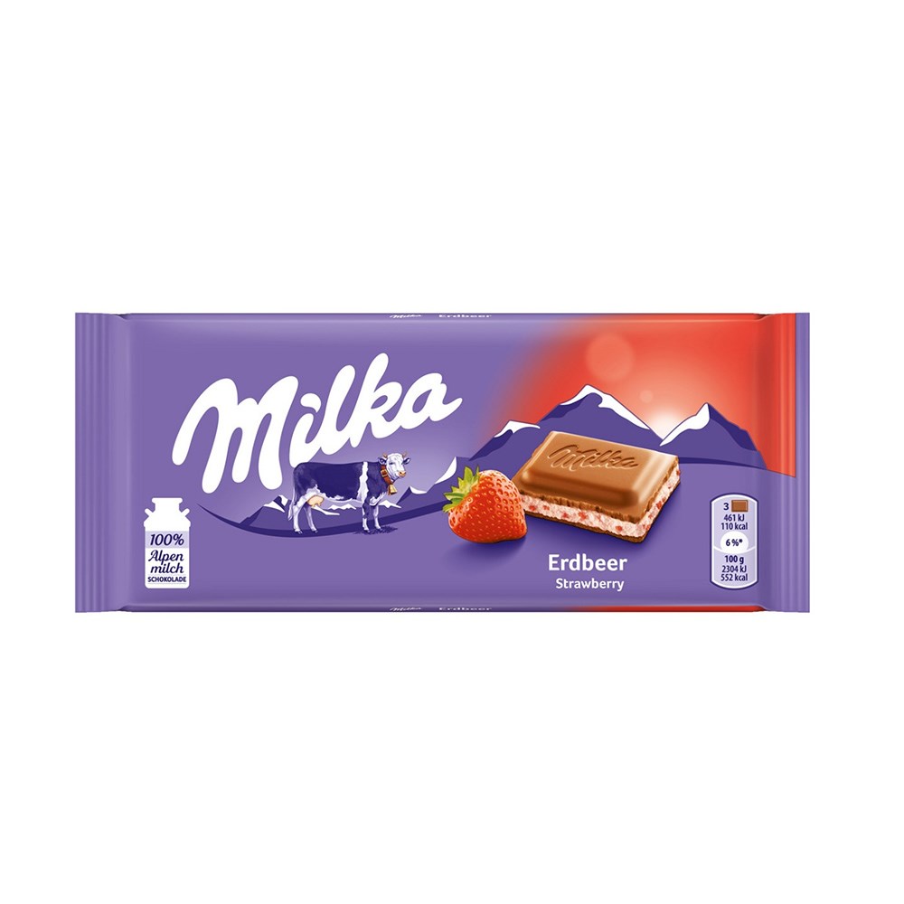 Milka Çikolata 100 Gr Çilek
