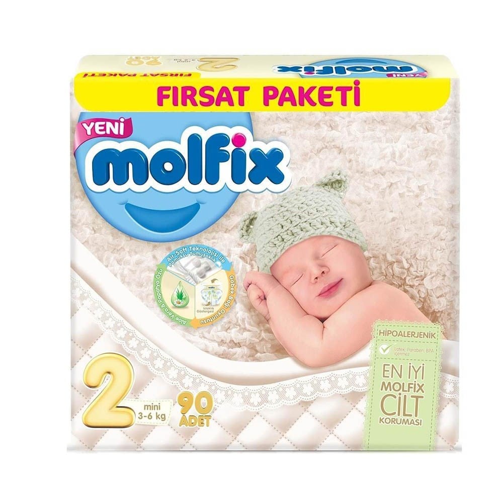 Molfix Fırsat Paket 2 Mini 3-6 Kg 90 Adet