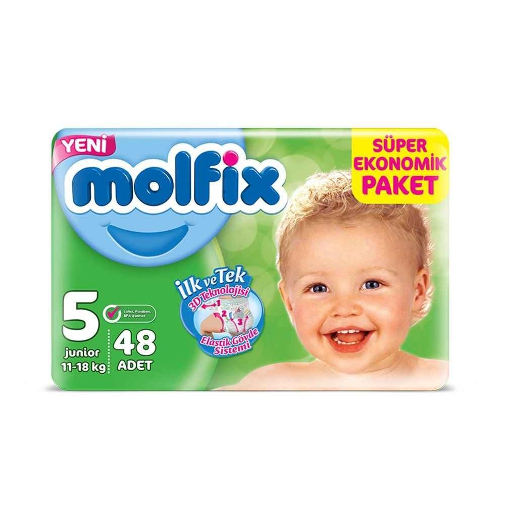 Molfix Fırsat Paket 5 Junior 11-25 Kg 48 Adet