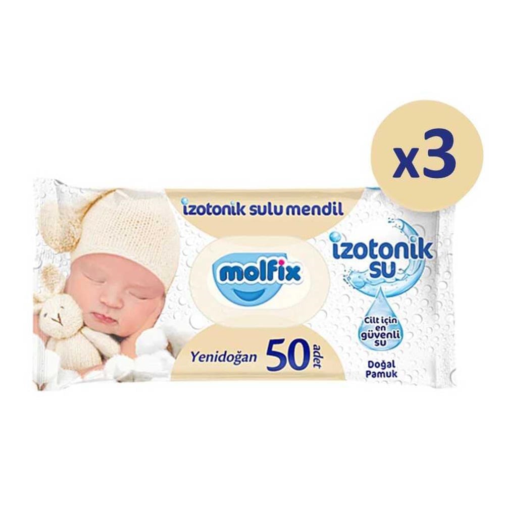 Molfix Islak Havlu 3x50 Adet Yenidoğan