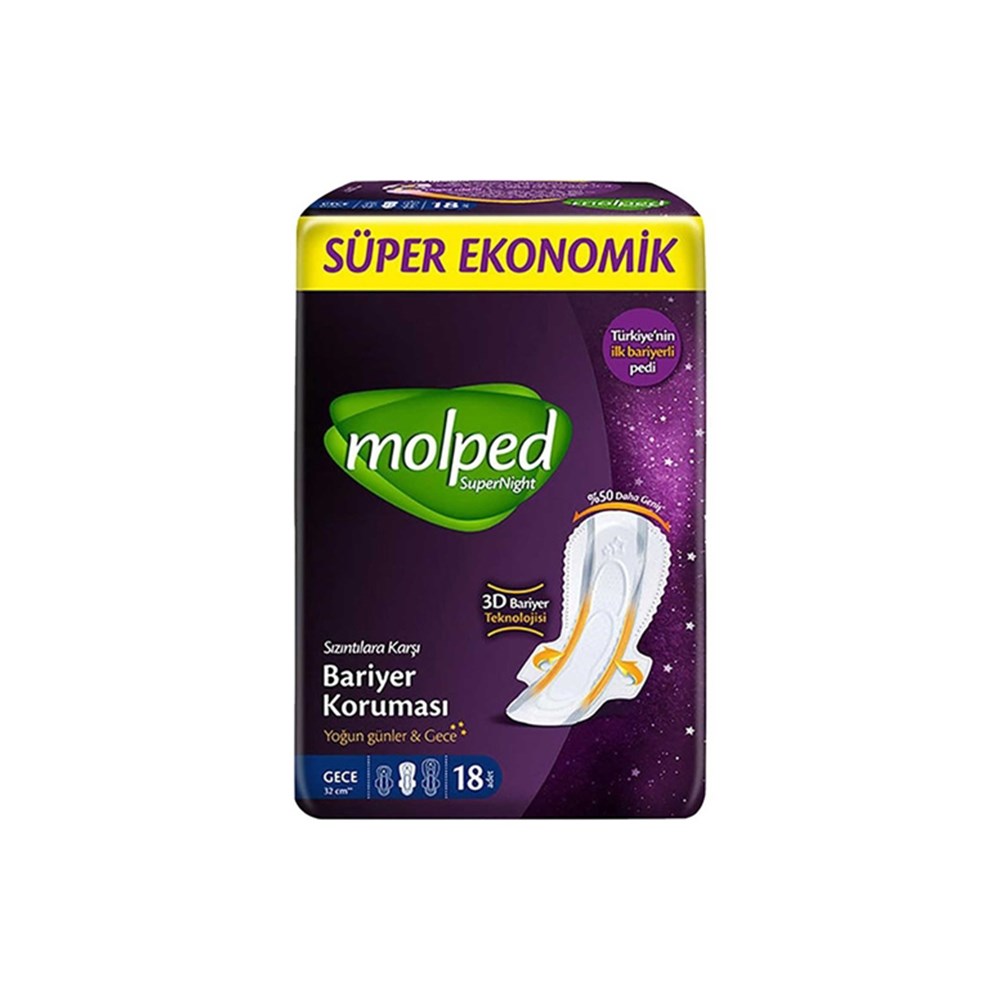 Molped Süpernight Süper Eko Gece 18'li