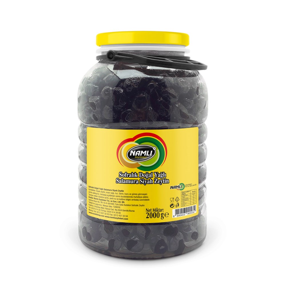 Namlı Siyah Zeytin 1000 Gr (261-290) Bg