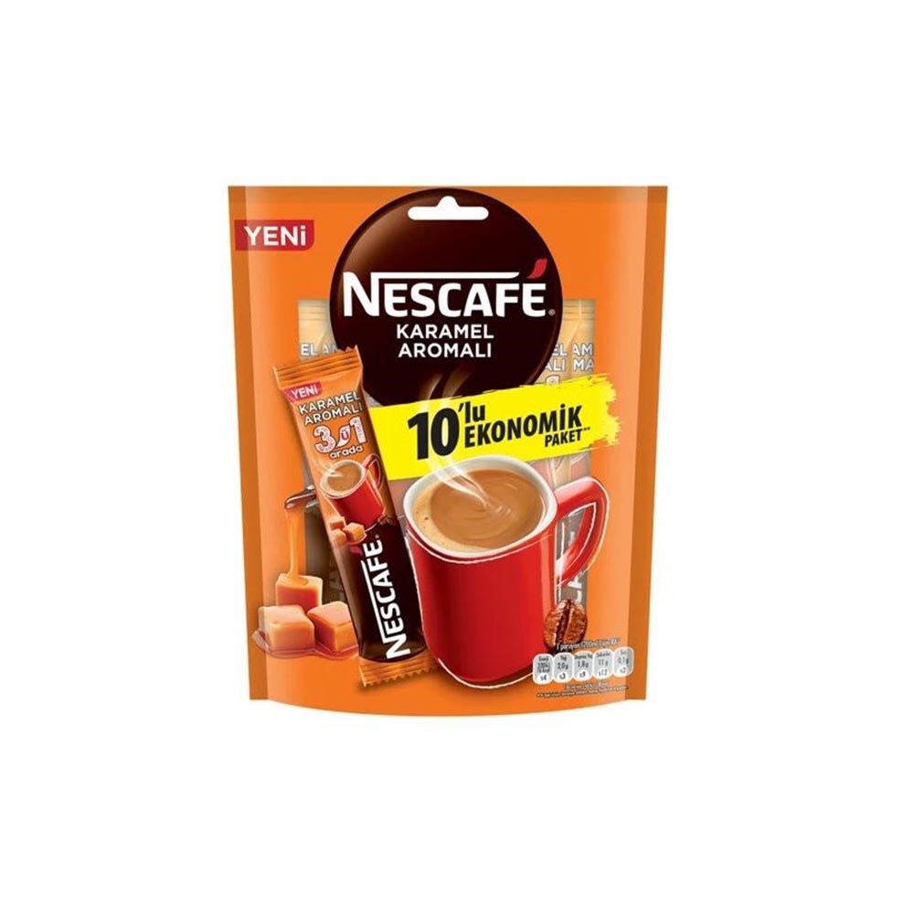 Nescafe 3ü1 Arada 10'lu Karamelli 177 Gr